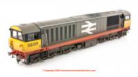 E84005 EFE Rail Class 58 Diesel number 58 011 in BR Railfreight Red Stripe livery - weathered with faded paint and logos
